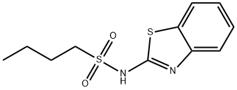 N-(1,3-benzothiazol-2-yl)butane-1-sulfonamide Structure