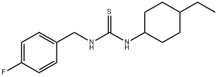 1-(4-ethylcyclohexyl)-3-[(4-fluorophenyl)methyl]thiourea Structure