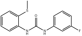 1-(3-fluorophenyl)-3-(2-methylsulfanylphenyl)urea Struktur