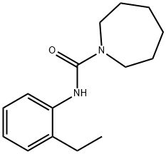 N-(2-ethylphenyl)azepane-1-carboxamide 化学構造式