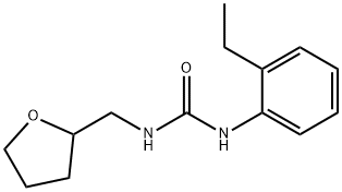 1-(2-ethylphenyl)-3-(oxolan-2-ylmethyl)urea Structure