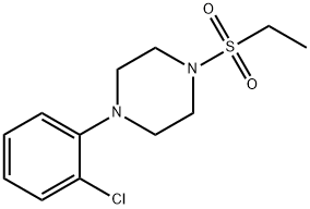 1-(2-chlorophenyl)-4-ethylsulfonylpiperazine Structure