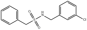 N-[(3-chlorophenyl)methyl]-1-phenylmethanesulfonamide Struktur