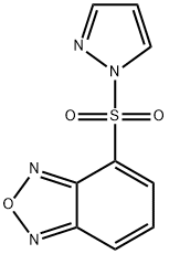 4-pyrazol-1-ylsulfonyl-2,1,3-benzoxadiazole 化学構造式