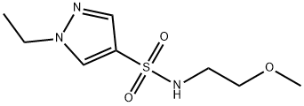 1-ethyl-N-(2-methoxyethyl)pyrazole-4-sulfonamide Structure