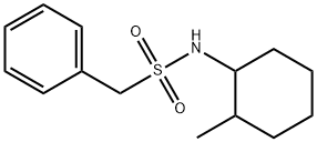 N-(2-methylcyclohexyl)-1-phenylmethanesulfonamide,899237-09-3,结构式