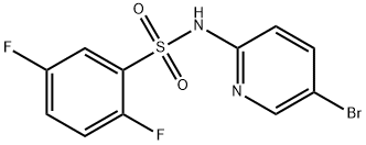 N-(5-bromopyridin-2-yl)-2,5-difluorobenzenesulfonamide Structure