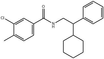 3-chloro-N-(2-cyclohexyl-2-phenylethyl)-4-methylbenzamide,899368-38-8,结构式