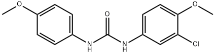 1-(3-chloro-4-methoxyphenyl)-3-(4-methoxyphenyl)urea Structure