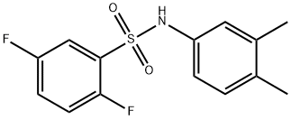 N-(3,4-dimethylphenyl)-2,5-difluorobenzenesulfonamide Structure