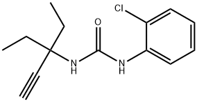 1-(2-chlorophenyl)-3-(3-ethylpent-1-yn-3-yl)urea 结构式