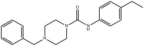 4-benzyl-N-(4-ethylphenyl)piperazine-1-carboxamide,902635-78-3,结构式