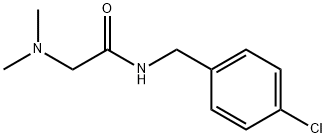 N-[(4-chlorophenyl)methyl]-2-(dimethylamino)acetamide 化学構造式