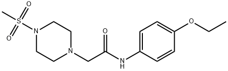 N-(4-ethoxyphenyl)-2-(4-methylsulfonylpiperazin-1-yl)acetamide Structure