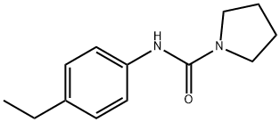 N-(4-ethylphenyl)pyrrolidine-1-carboxamide Structure