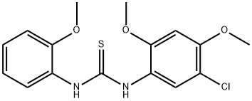 1-(5-chloro-2,4-dimethoxyphenyl)-3-(2-methoxyphenyl)thiourea Struktur