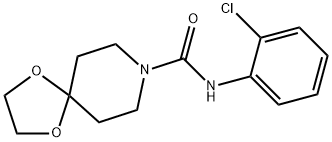 N-(2-chlorophenyl)-1,4-dioxa-8-azaspiro[4.5]decane-8-carboxamide Structure