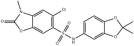 904500-09-0 5-chloro-N-(2,2-dimethyl-1,3-benzodioxol-5-yl)-3-methyl-2-oxo-1,3-benzoxazole-6-sulfonamide