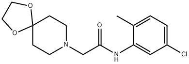 N-(5-chloro-2-methylphenyl)-2-(1,4-dioxa-8-azaspiro[4.5]decan-8-yl)acetamide Structure