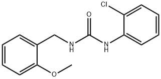 1-(2-chlorophenyl)-3-[(2-methoxyphenyl)methyl]urea 结构式