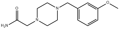 2-[4-[(3-methoxyphenyl)methyl]piperazin-1-yl]acetamide 化学構造式