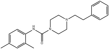 N-(2,4-dimethylphenyl)-4-(2-phenylethyl)piperazine-1-carboxamide Structure