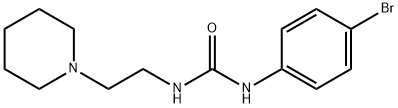 1-(4-bromophenyl)-3-(2-piperidin-1-ylethyl)urea 化学構造式