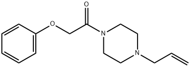 2-phenoxy-1-(4-prop-2-enylpiperazin-1-yl)ethanone Structure