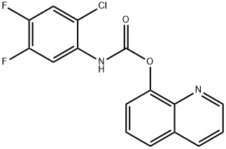 quinolin-8-yl N-(2-chloro-4,5-difluorophenyl)carbamate 化学構造式