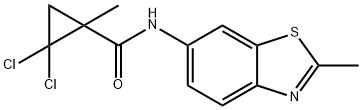 2,2-dichloro-1-methyl-N-(2-methyl-1,3-benzothiazol-6-yl)cyclopropane-1-carboxamide Structure