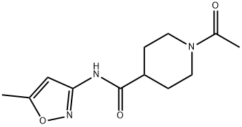 1-acetyl-N-(5-methyl-1,2-oxazol-3-yl)piperidine-4-carboxamide Structure