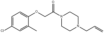 2-(4-chloro-2-methylphenoxy)-1-(4-prop-2-enylpiperazin-1-yl)ethanone Structure