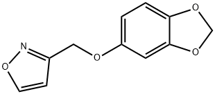 3-(1,3-benzodioxol-5-yloxymethyl)-1,2-oxazole Struktur