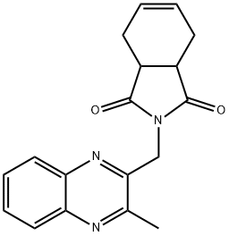 2-[(3-methylquinoxalin-2-yl)methyl]-3a,4,7,7a-tetrahydroisoindole-1,3-dione,924829-43-6,结构式