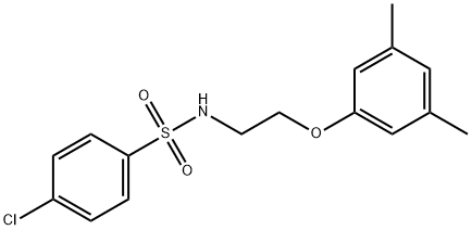 4-chloro-N-[2-(3,5-dimethylphenoxy)ethyl]benzenesulfonamide Structure