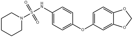 N-[4-(1,3-benzodioxol-5-yloxy)phenyl]piperidine-1-sulfonamide|