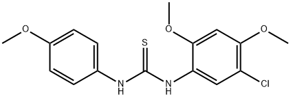 1-(5-chloro-2,4-dimethoxyphenyl)-3-(4-methoxyphenyl)thiourea Structure