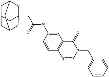 2-(1-adamantyl)-N-(3-benzyl-4-oxoquinazolin-6-yl)acetamide,931583-68-5,结构式