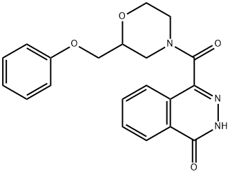 4-[2-(phenoxymethyl)morpholine-4-carbonyl]-2H-phthalazin-1-one Struktur