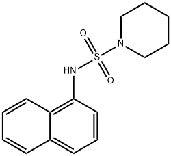 N-naphthalen-1-ylpiperidine-1-sulfonamide 结构式
