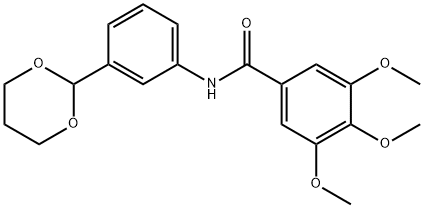 N-[3-(1,3-dioxan-2-yl)phenyl]-3,4,5-trimethoxybenzamide Structure