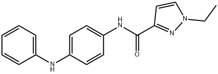 N-(4-anilinophenyl)-1-ethylpyrazole-3-carboxamide Structure