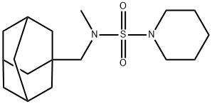 N-(1-adamantylmethyl)-N-methylpiperidine-1-sulfonamide Struktur