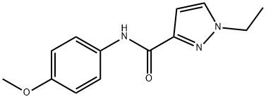 1-ethyl-N-(4-methoxyphenyl)pyrazole-3-carboxamide,957480-15-8,结构式