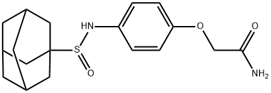 2-[4-(1-adamantylsulfinylamino)phenoxy]acetamide Structure