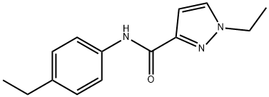 1-ethyl-N-(4-ethylphenyl)pyrazole-3-carboxamide Structure