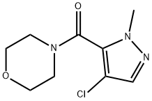 (4-chloro-2-methylpyrazol-3-yl)-morpholin-4-ylmethanone Structure