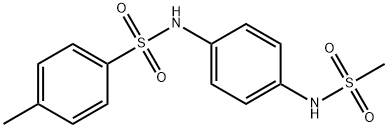 N-[4-(methanesulfonamido)phenyl]-4-methylbenzenesulfonamide Struktur