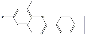 N-(4-bromo-2,6-dimethylphenyl)-4-tert-butylbenzamide 结构式