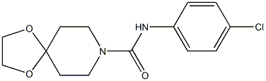 N-(4-chlorophenyl)-1,4-dioxa-8-azaspiro[4.5]decane-8-carboxamide Structure